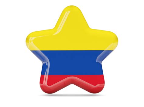colombia flag with stars